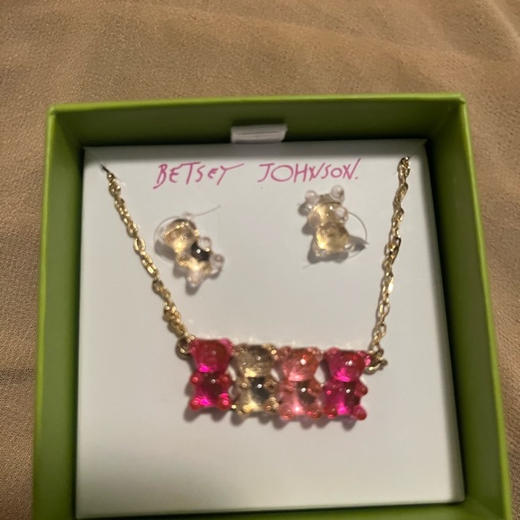Betsey Johnson, Gummy Bear, earrings, and necklace - Picture 3 of 4